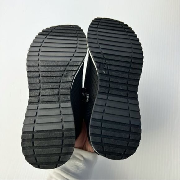 J Slide OPAL Womens 7 Black Knit Lace Up Sneaker - Picture 2 of 12